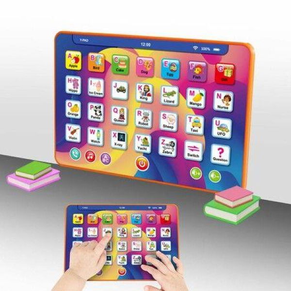 Tablet Learning Pad, Early Education Tablet for Learning Alphabets, Numbers, Math, Electronic Sound Learning Pad