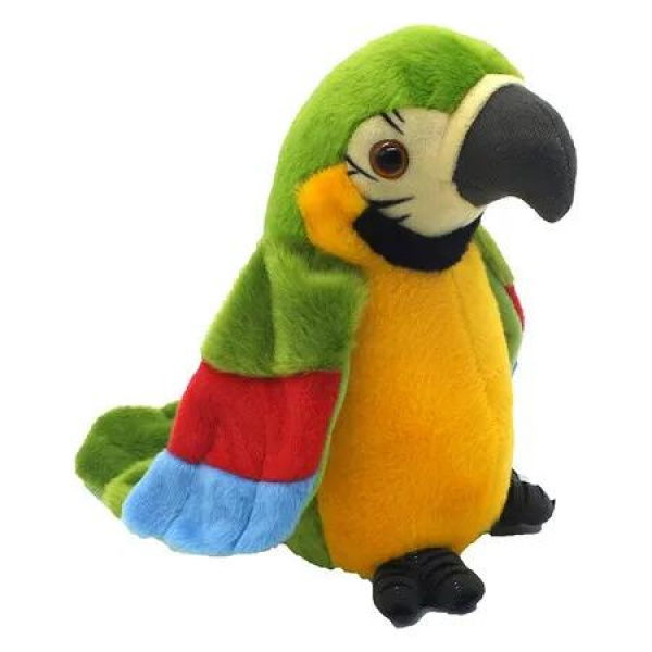 Talking Parrot No Matter What You Say It Will Repeat What You Say Fun Learning Good Helper Brings You Happiness Toys Green