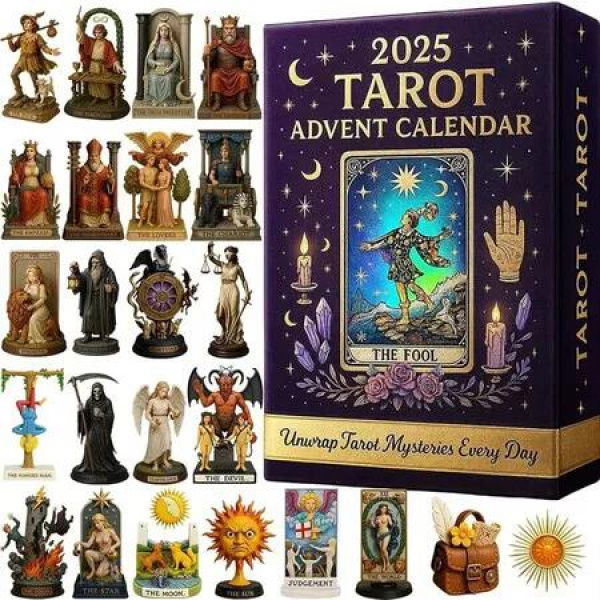 Tarot Christmas Advent Calendar 24 Tarot Cards Christmas Countdown For Home Table Decor Party Centerpiece For Women And Couples