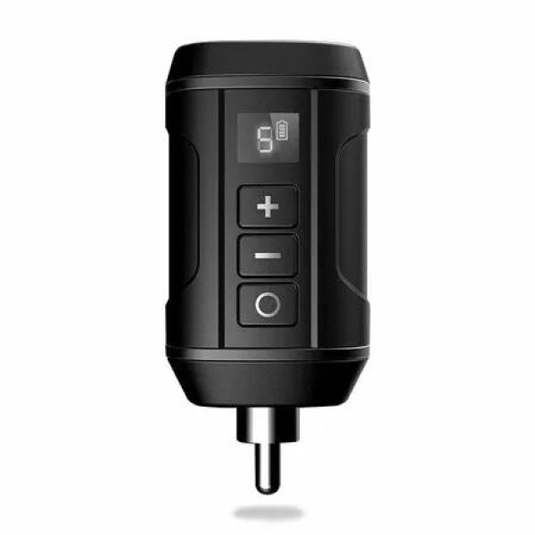 Tattoo Power Supply, Professional Mini Portable RCA Tattoo 1800mAh Lithium Battery Power Supply with LED Digital Display for Rotary Tattoo Pen Machine Gun