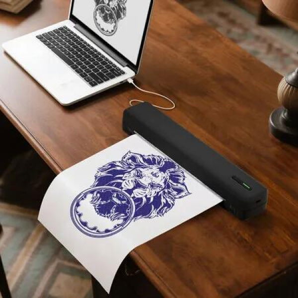 Tattoo Stencil Printer Bluetooth Wireless Thermal Transfer Machine Tattooing Drawing Copier USB Body Art Maker DIY Portable Phone Tablet PC Compatible