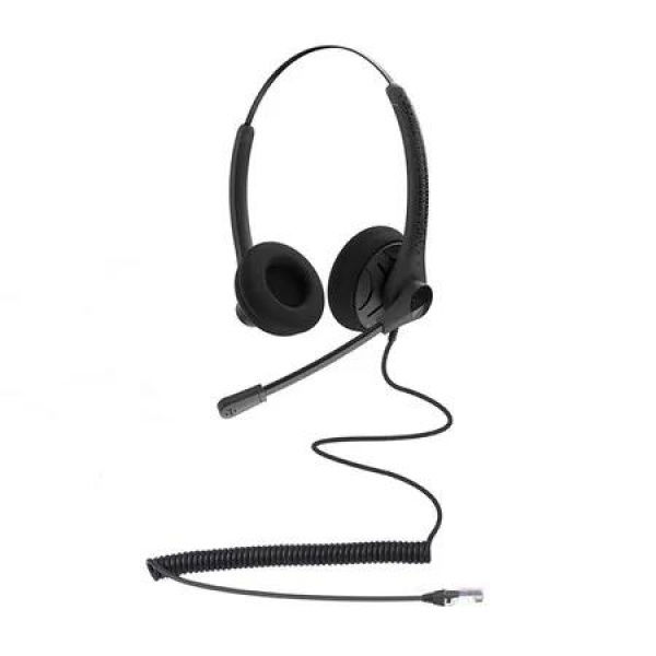 Telephone Headset with RJ09 Adapter Compatible with Polycom, Avaya, Yealink, Grandstream, Snom, Cisco IP Phones Call Center Headphone with Noise Cancelling Microphone