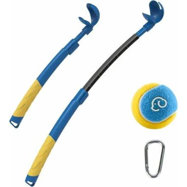 Telescopic Dog Ball Launcher 18in Length Adjustable Club Length and Ball Launch Trajectory for Dogs,Ball-Fetching Fun to All Athletic Dogs