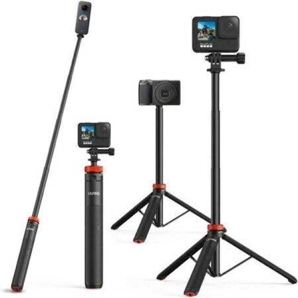 Telescopic Selfie Stick Long With TripodWaterproof Hand Gripfor Insta360 GoPro Hero 10 9 8 7 6 5 4 3 2FusionMaxSessionAKASOSJCAMDJI Osmo Action Cameras