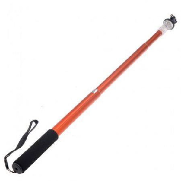 Telescoping Extendable Monopod Handheld + Tripod Mount For GoPro Hero 1 2 3 3+ Orange.