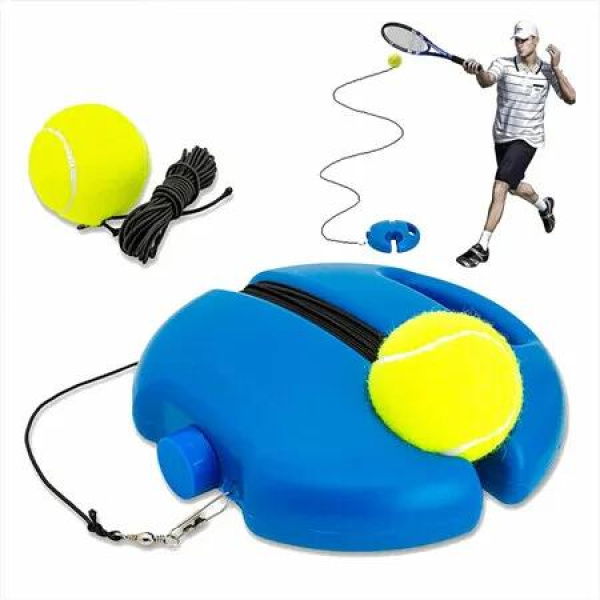 Tennis Training Aids Base With Elastic Rope Ball Practice Self-Duty Rebound Tennis Trainer Partner Device