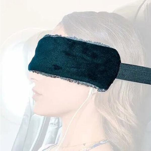 The Travel Pillow Alternative That Stops Head Bobbing, Airplane Straps and Car Support Band Great on Upright Super Comfy and Neck Small Compact