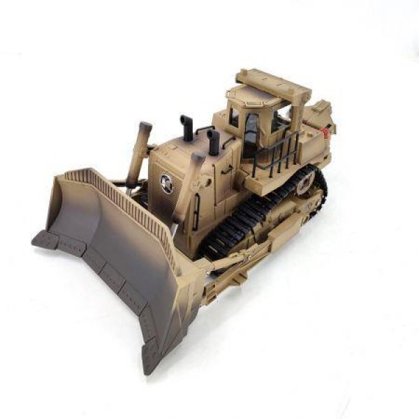 THELINK D9R 1:18 2.4G RC Construction Cars Bulldozer Toy Sandbox Play Functional Arm and Bucket Trucks for BoysOne Battery