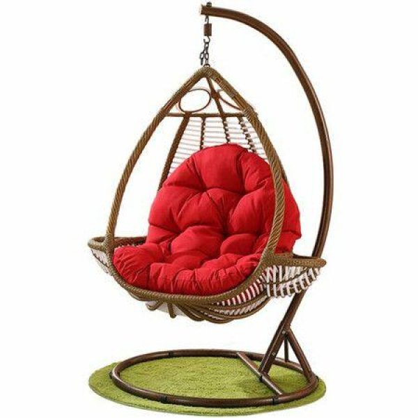 Thick Hanging Basket Seat Cushion Hanging Egg Chair Cushions Chair Cushions BRSGrey