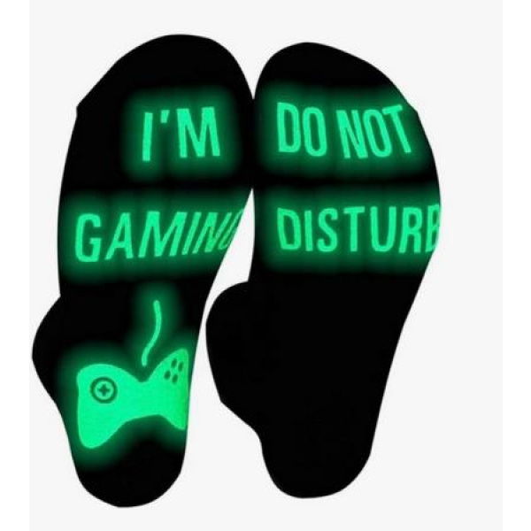 Three Pairs Gaming Socks Do Not Disturb Im Gaming Gaming Socks For Teen Boys Gamer With Glowing Novelty Socks For Men Women Luminous