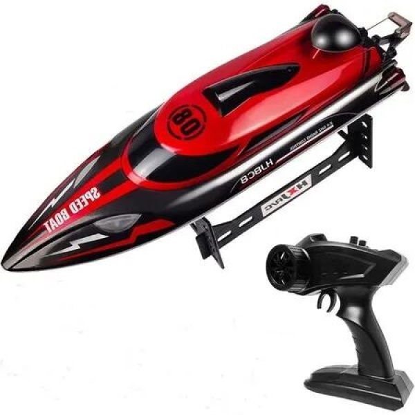 Thrilling 22.4GHz RC Boat: Blazing Fast (20+ MPH) Remote-Controlled Boat for All Ages, Perfect for Pools and Lakes with Low Battery Alarm