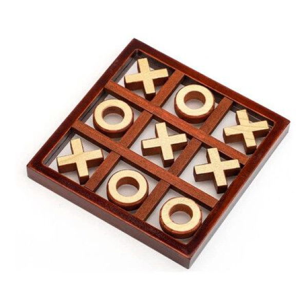 Tic Tac Toe Board Game Small Wooden Tic Tac Toe Family Game Table Toy