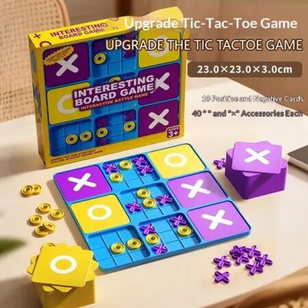 Tic Tac Toe XO Grid Early Education Logic Thinking Training Kids Educational Toy Christmas Gift