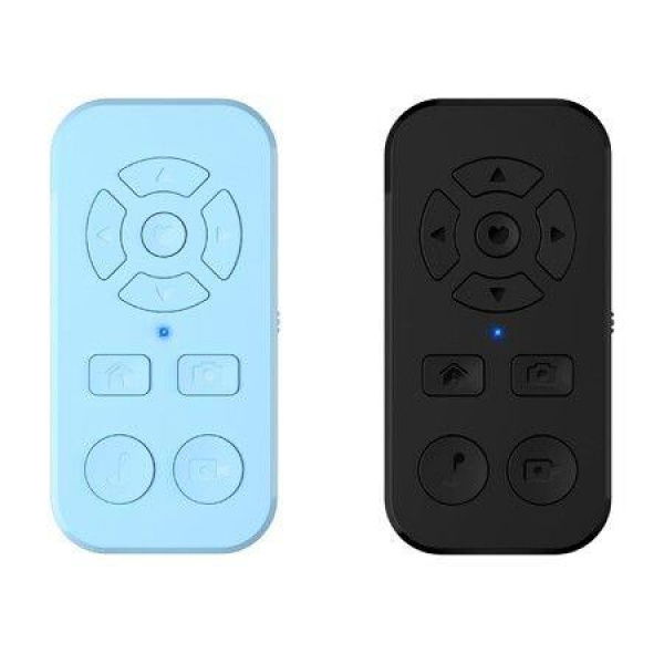 TikTok Scrolling Remote Control for iPhone and Android Smartphones,Bluetooth Page Turner for Kindle App,Camera Photo and Video Clicker for iPhone (2Pack,Black+Blue)