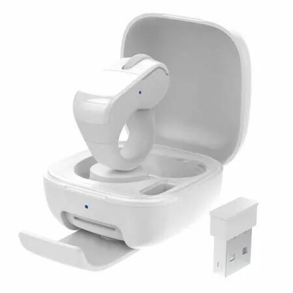 Tiktok Scrolling Ring,Air Finger Ring Mouse with a Touchpad,Bluetooth/Wireless Scroller,Remote Control for Kindle App,Camera,Video Recording(White)