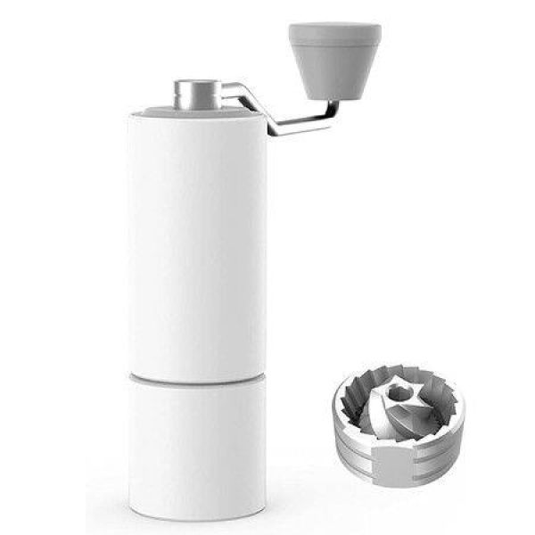 TIMEMORE Chestnut C2 Manual Coffee Grinder Capacity 25g With CNC Stainless Steel Conical Burr - Internal Adjustable Setting Double Bearing Positioning French Press Coffee For Hand Grinder Gift (White)