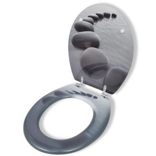 Toilet Seats with Hard Close Lids MDF Stones