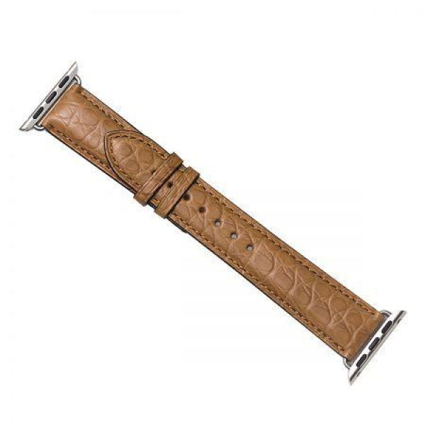 Top Grade Alligator Skin Apple Watch IWatch Band 38mm 40mm 42mm 44mm Compatible