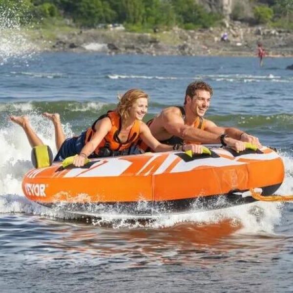 Towable Tube for Boating 1-2 Riders Inflatable Boat Tubes and Towables