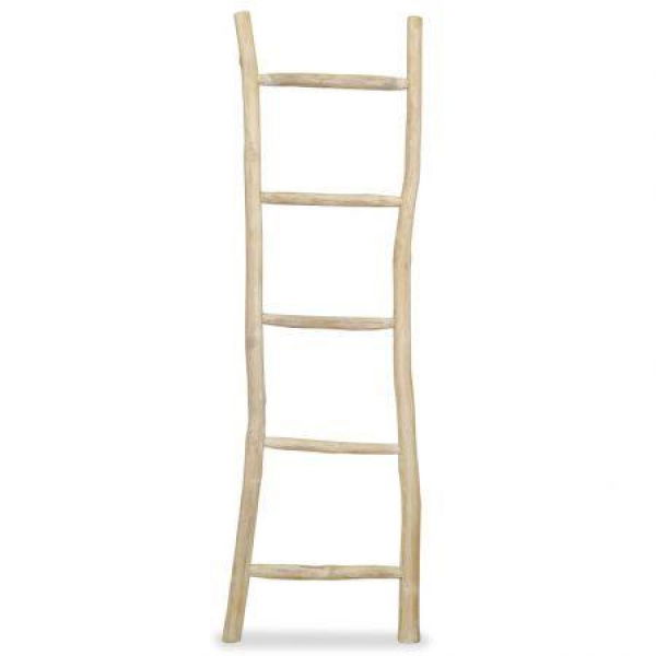 Towel Ladder With 5 Rungs Teak 45x150 Cm Natural