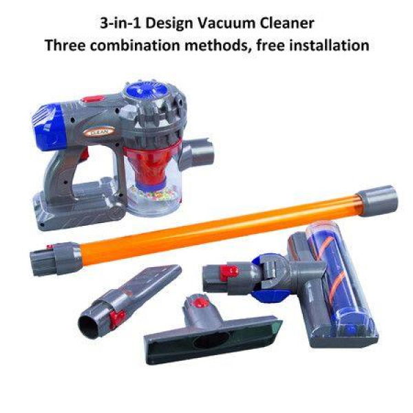 Toy Vacuum 3 In-1 Kids Vacuum Cleaner Set That Really Works Cordless Vacuum Interactive Toy for Children