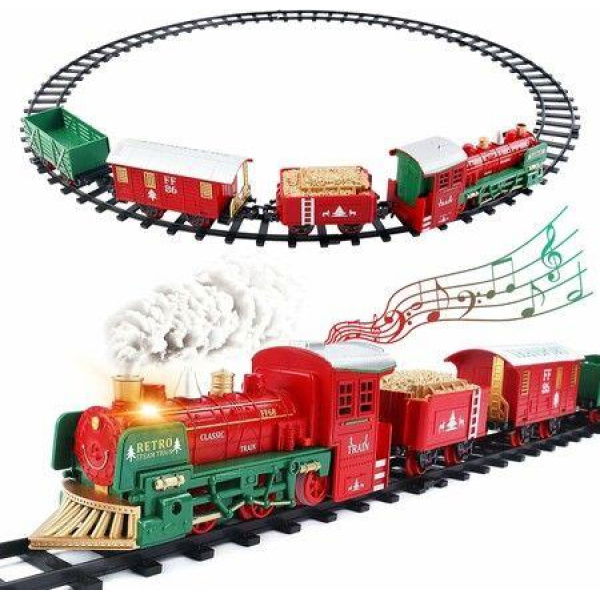 Train Set for Christmas Tree,Classical Christmas Train Sets for Age 3 4 5 6 Boys Girls Kids