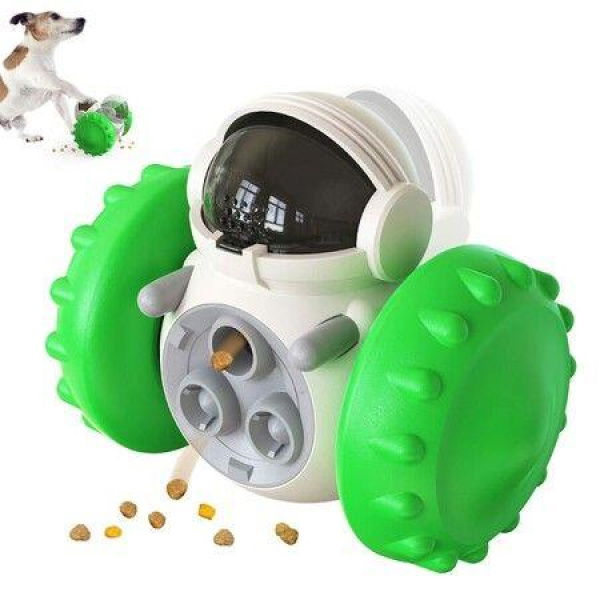 Treat Interactive Dog Toys Dog Treat Puzzle Dispensing Dog Toys Puppy Slow Feeder Toys For Small And Medium Dogs (Green).