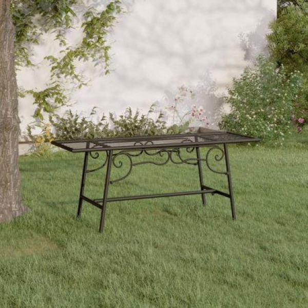 Tree Bench 110 Cm Black Steel