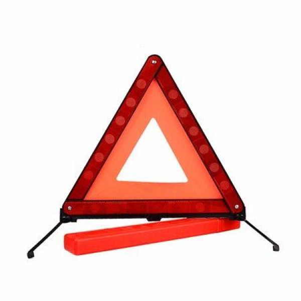 Triangle Warning Reflector Safety Stop Sign Reflector Signal Car Emergency Safety Triangle Kit (Red)