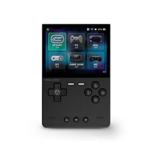 Trimui Brick Handheld Game Console 3.2-inch 1024*768 IPS Screen 3000mAh Trimui-Brick Opensource System Black