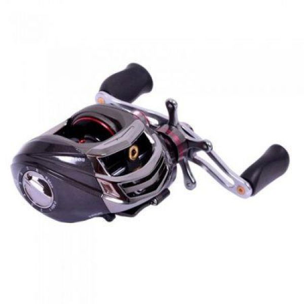 Trulinoya DW1000 11BB 6.3:1 Left Hand Baitcasting Fishing Reel 10 Ball Bearings + One-way Clutch Black.