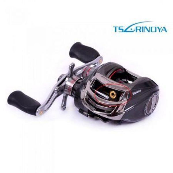 Trulinoya DW1000 11BB 6.3:1 Right Hand Baitcasting Fishing Reel 10 Ball Bearings + One-way Clutch Black.