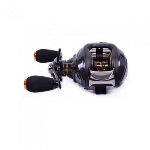 Trulinoya TS1200 14BB 6.3:1 Right Hand Baitcasting Fishing Reel 13 Ball Bearings + One-way Clutch Black.