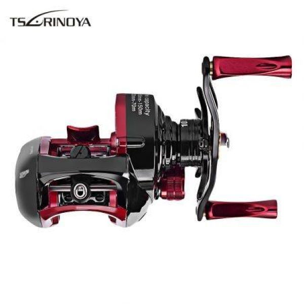 Tsurinoya XF-50 Left/Right Hand Metal Spool Fishing Reel With Shallow Spool.