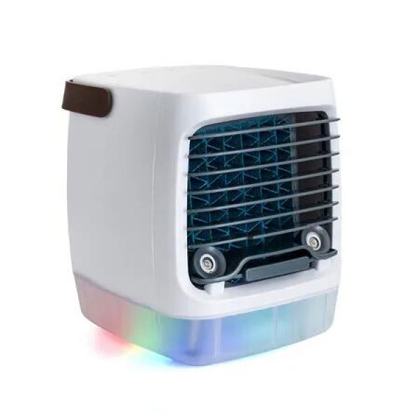 Turbo Chill Evaporative Cooler with HydroChill Technology, USB rechargeable 4 Speed Portable Air Cooler Fan for Home or Office Use