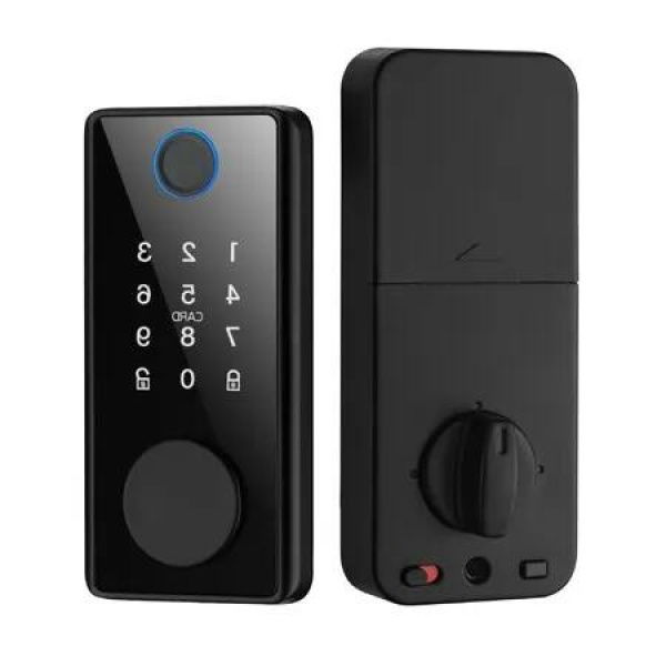 Tuya Electronic Smart Bluetooth Fingerprint Door Lock with Password and APP Remote Unlock