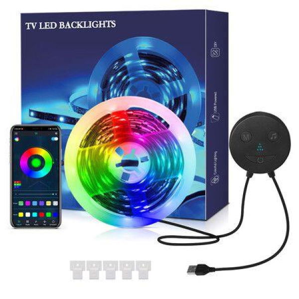 TV Backlights RGB TV LED Backlight With Multi Scene Modes LED Strip Lights For TVs USB Powered