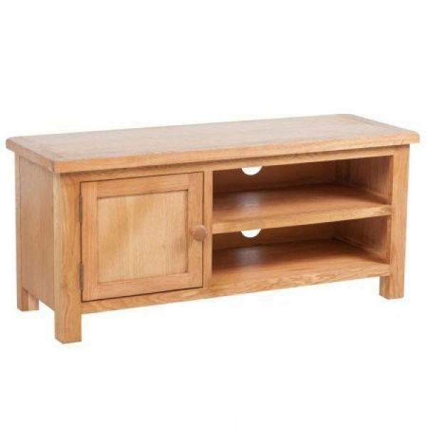 TV Cabinet 103 X 36 X 46 Cm Solid Oak Wood