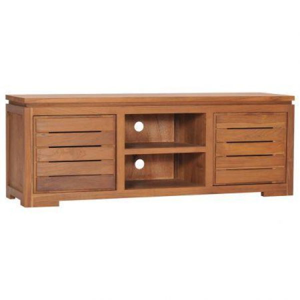 TV Cabinet 110x30x40 Cm Solid Teak Wood