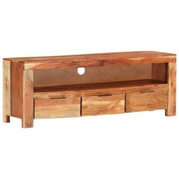 TV Cabinet 110x30x40 Cm Solid Wood Acacia