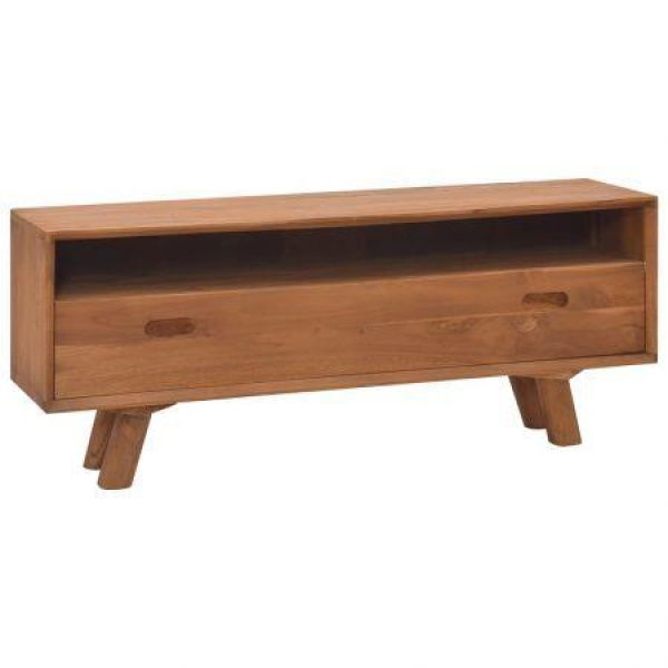 TV Cabinet 110x30x45 Cm Solid Teak Wood