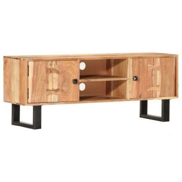 TV Cabinet 118x30x45 Cm Solid Acacia Wood