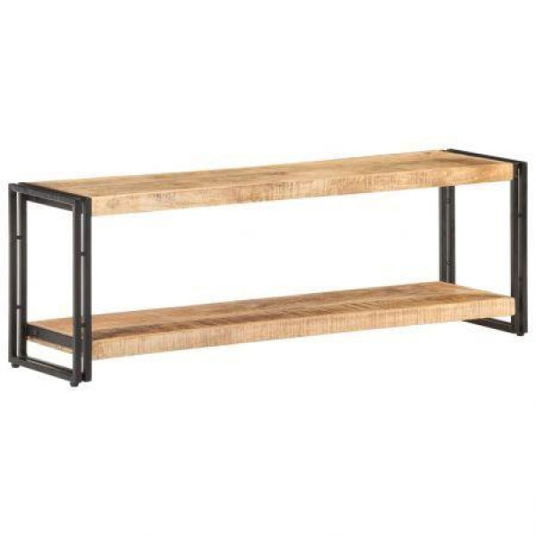 TV Cabinet 120x30x40 Cm Rough Mango Wood