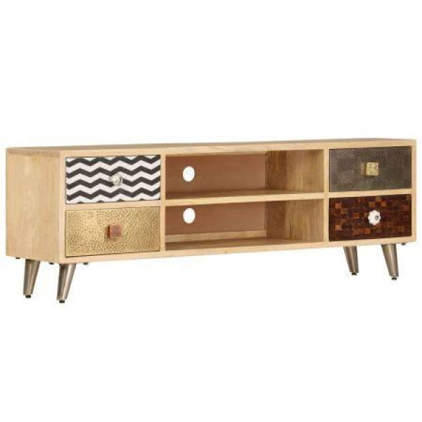 TV Cabinet 120x30x40 Cm Solid Mango Wood