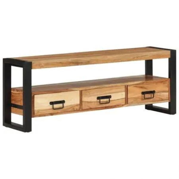 TV Cabinet 120x30x45 cm Solid Wood Acacia