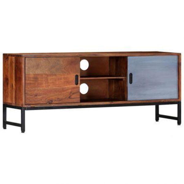 TV Cabinet 120x30x49 Cm Solid Acacia Wood