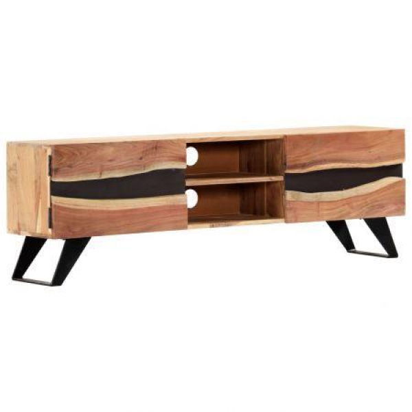 TV Cabinet 140x30x45 Cm Solid Acacia Wood