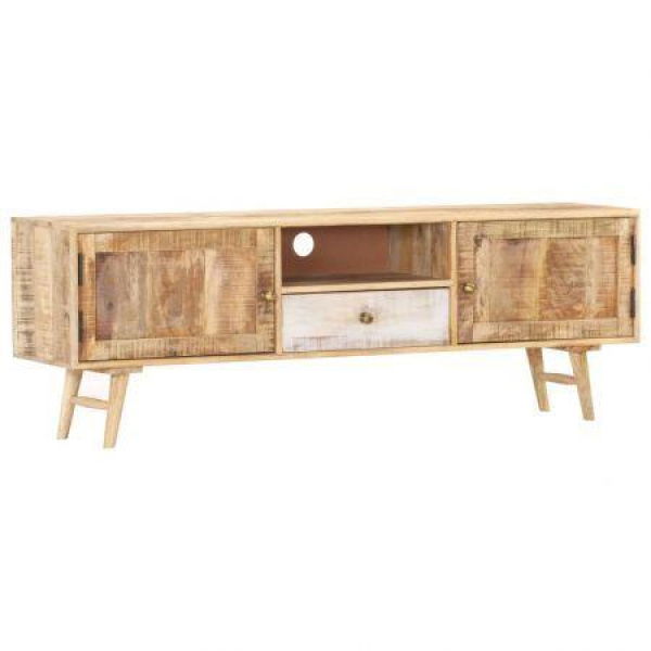 TV Cabinet 140x30x45 Cm Solid Mango Wood