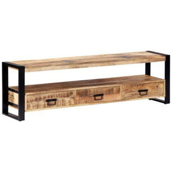 TV Cabinet 150x30x45 Cm Solid Mango Wood