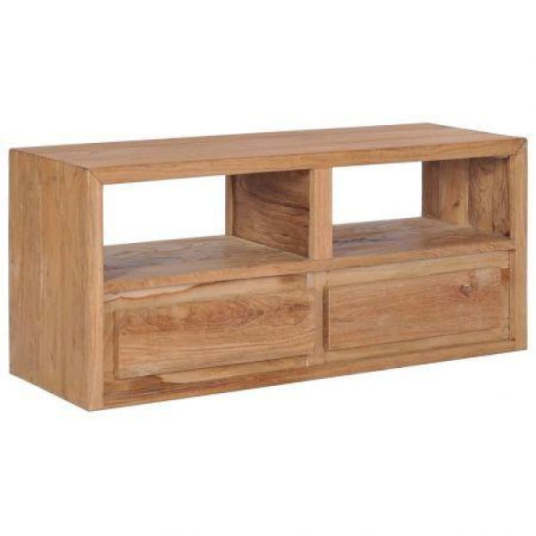 TV Cabinet 90x30x40 Cm Solid Teak Wood